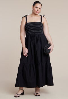 Smocked Bodice Maxi Dress