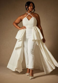 Bridal by ELOQUII Maxi Ruffle Top