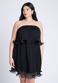 Ruffle Hem Mini Dress