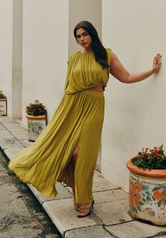Asym Bodice Maxi Dress