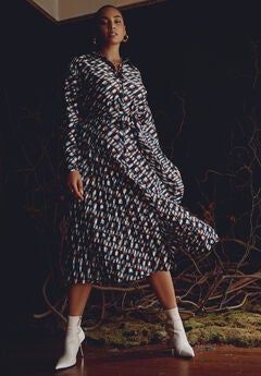Plus Size Fit And Flare Dress For Wedding Guest