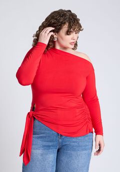 Asym Top With Tie