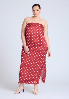 Satin Column Dress