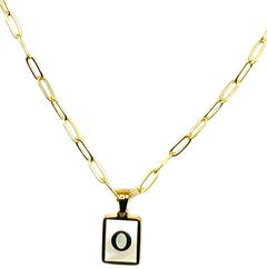 Pearlescent Initial Necklace