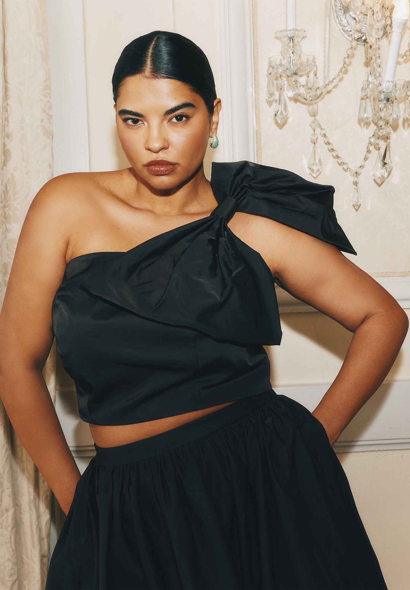 Polyester Crop Tops | Dia & Co
