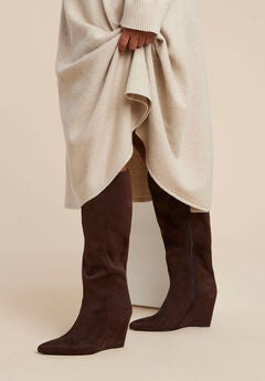 Pointed Toe Wedge Heel