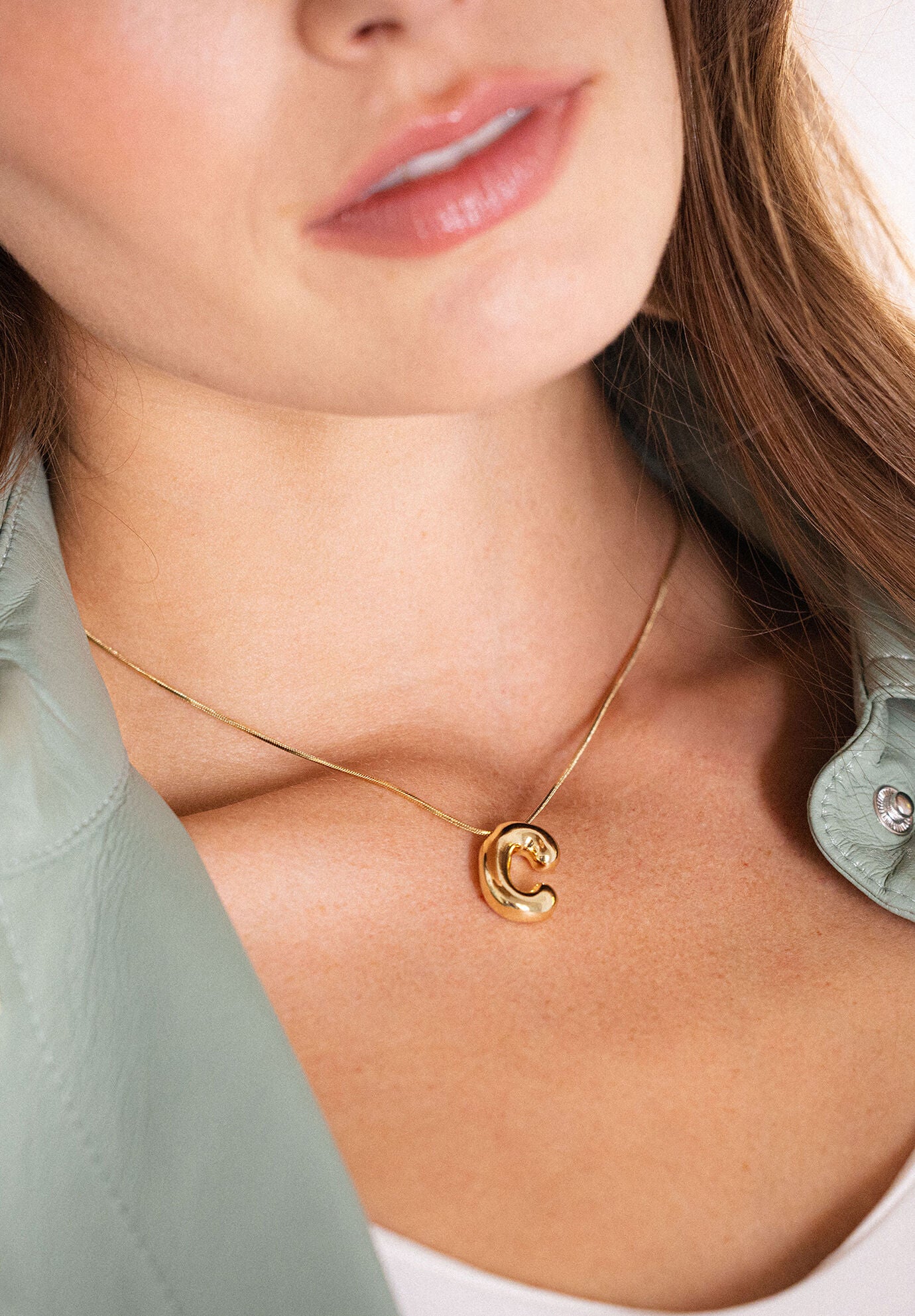 Pippa Bubble Initial Pendant, A, alternate image number 5