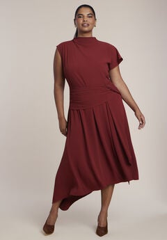 Draped Waist Maxi Dress