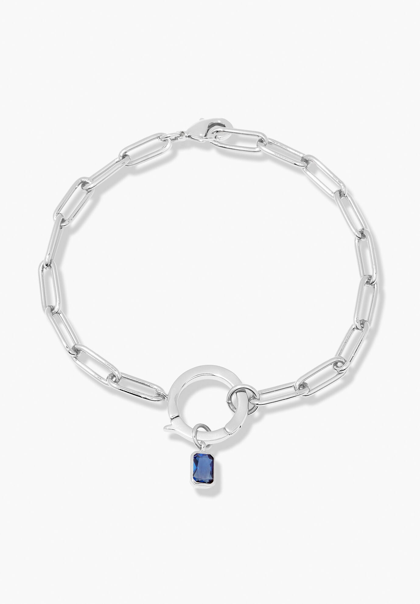 Colette Silver Birthstone Bracelet, OCTOBER, hi-res image number 0