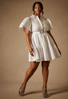 Plus Size Elegant Cotton Dresses