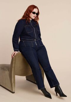Zip Front Bootcut Jean