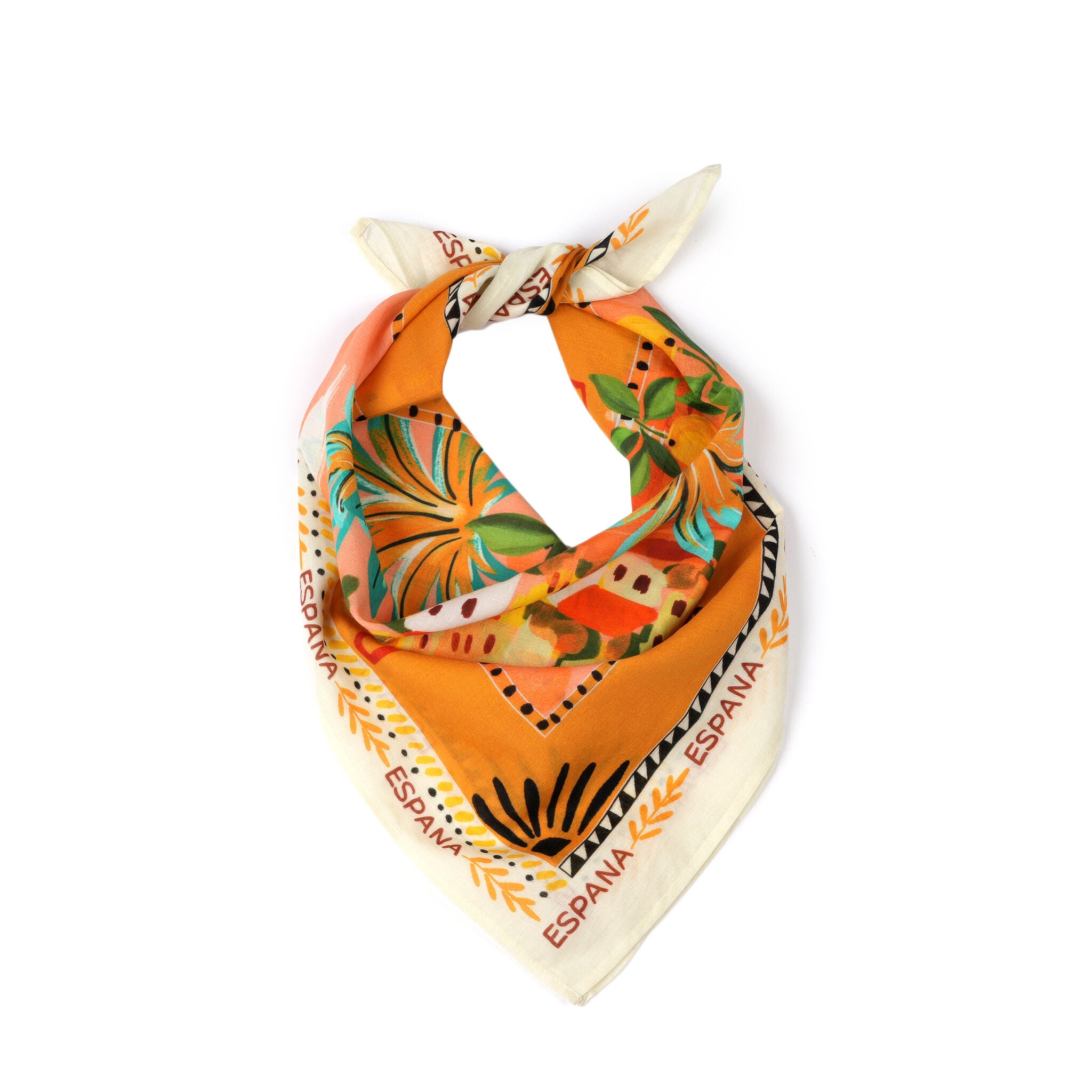 Dolce Farniente Espa&ntilde;a Bandana - Mustard, ORANGE, alternate image number 3