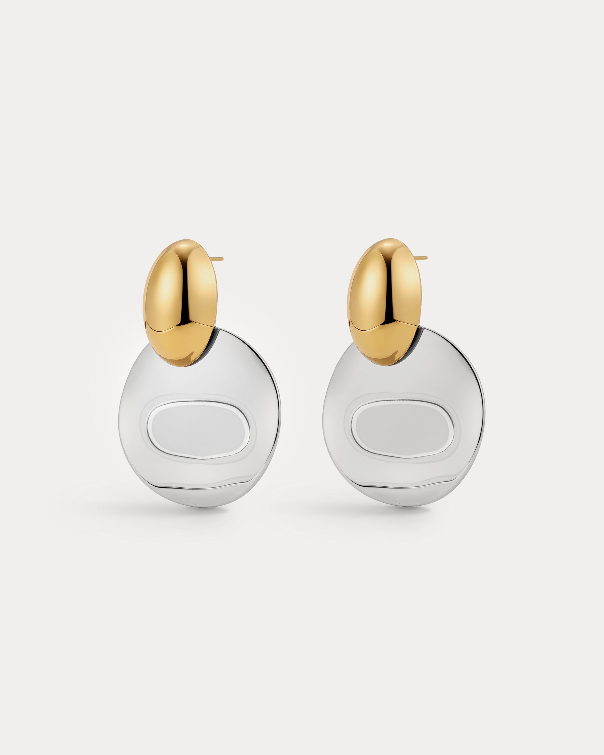 The Menorca Earrings, TWO TONE, hi-res image number 0