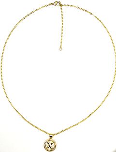 Lustre Initial Necklace