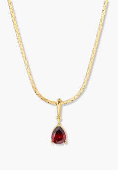 Melrose Teardrop Birthstone Necklace