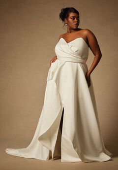 Bridal by ELOQUII Sculptural Gown With Removable Skirt