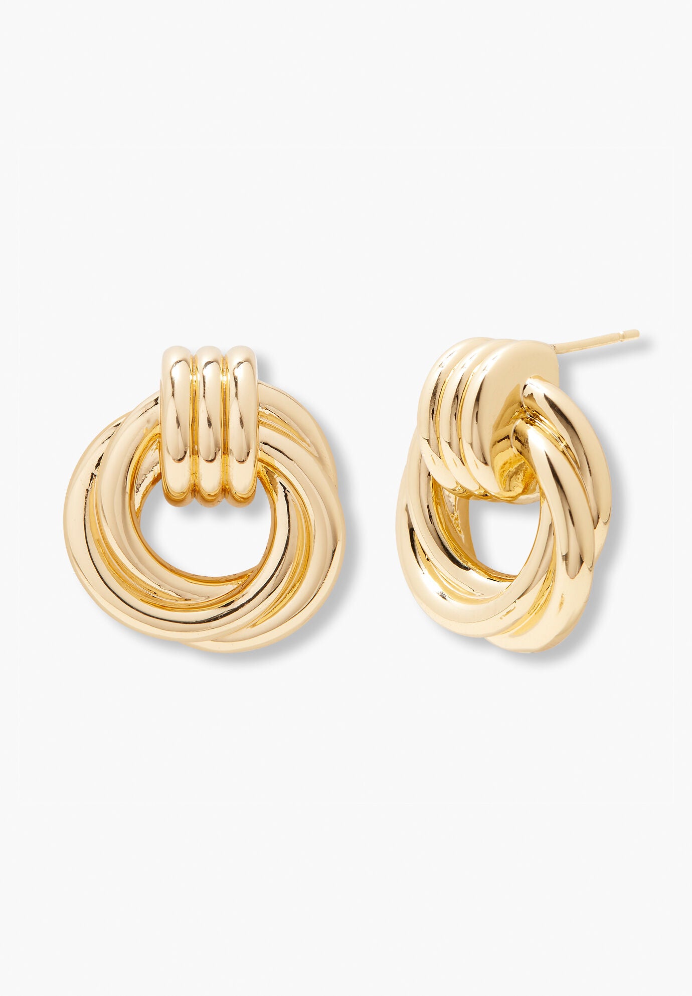 Meg Knot Earrings, GOLD, hi-res image number 0