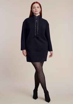 Lace-Up Mini Dress