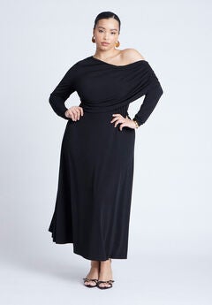 Knit Shirred Dress