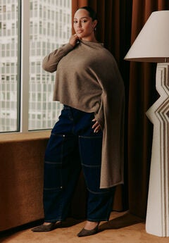 High-Rise Pocket Barrel Jean