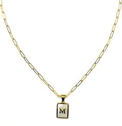 Pearlescent Initial Necklace