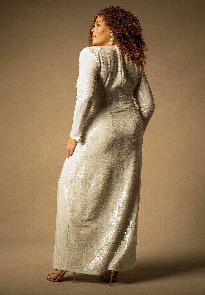Bridal by ELOQUII Sequin Gown, , alternate image number null
