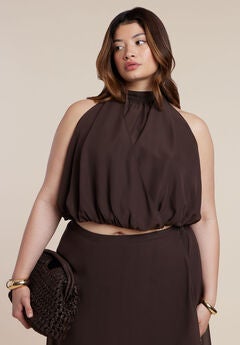 High Neck Bubble Top