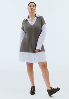 Twofer Shirt Dress