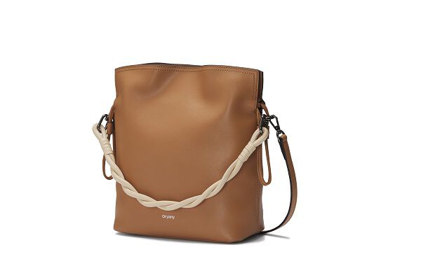 Madeleine Bucket Medium Crossbody, SAND BROWN, on-hover image number 1