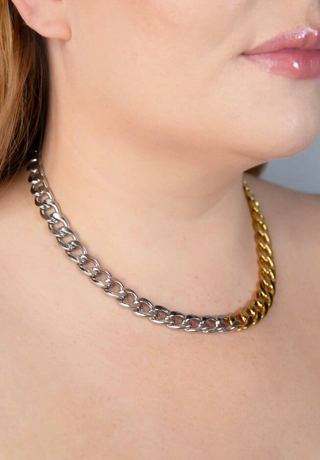 Anna Two-Tone Necklace, , on-hover image number null