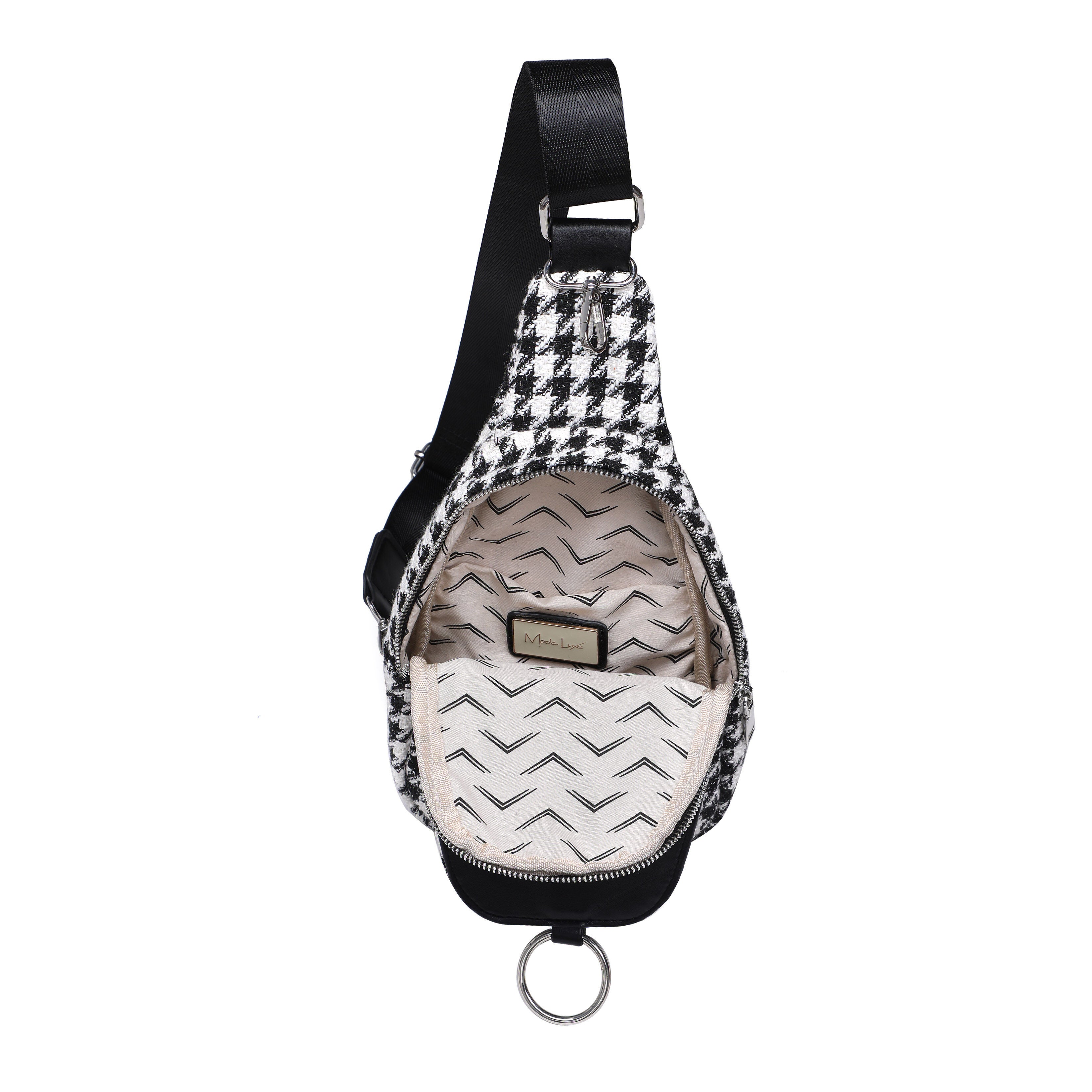 Houndstooth Sling Bag, , alternate image number 6