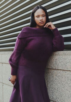 Off The Shoulder Oversized Sweater