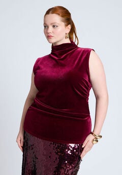 Stretch Velvet Tops