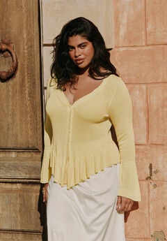 Ruffle Cardigan