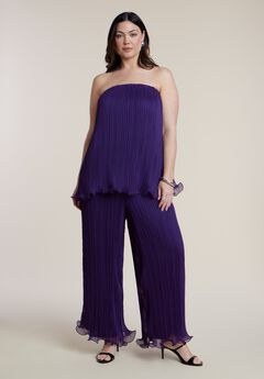Wire Hem Plissé Pant