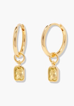 Mackenzie Gold Birthstone Hoops