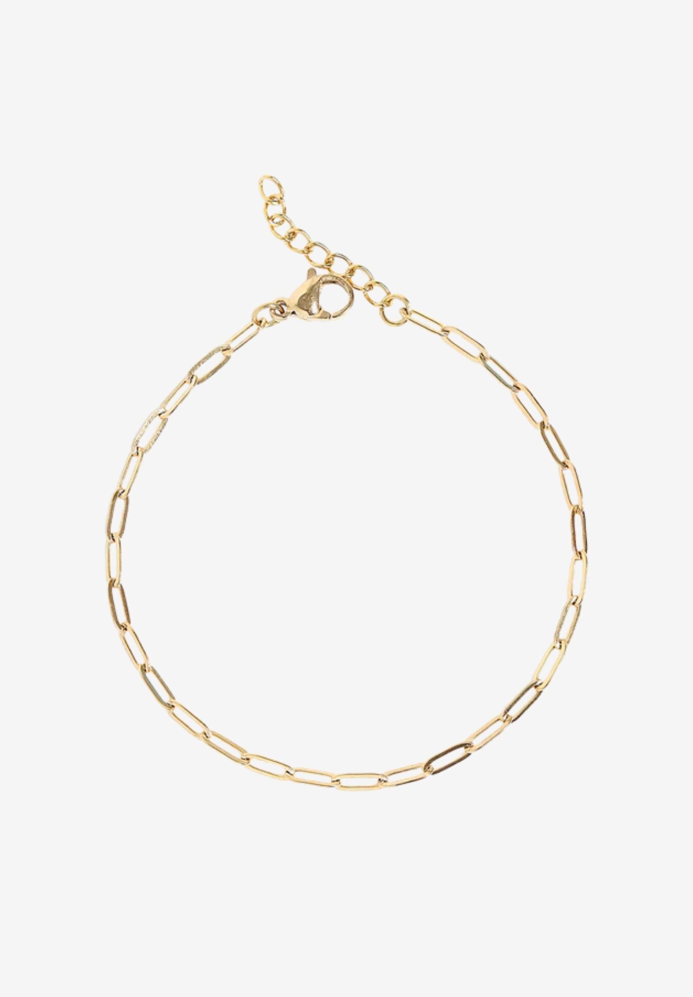Edie Paperclip Bracelet, GOLD, hi-res image number 0