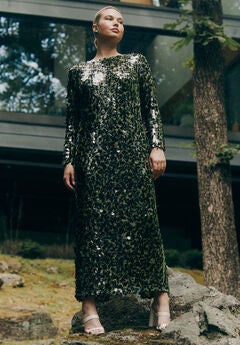 Paillette Sequin Maxi Dress
