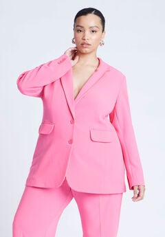 The 365 Semi Stretch Two Button Blazer