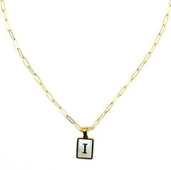 Pearlescent Initial Necklace