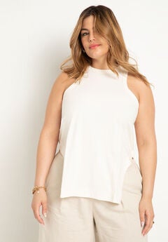 Scooped Hem Tank Top