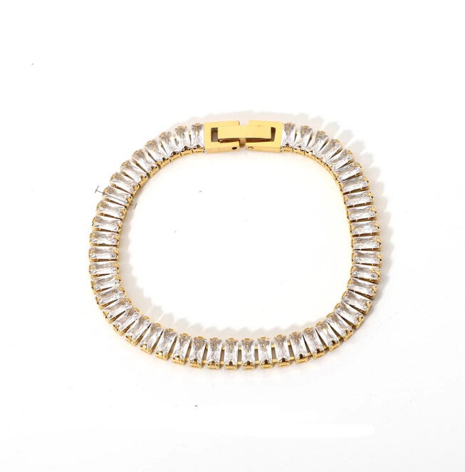 Valentina Bracelet, GOLD AND CRYSTAL, alternate image number 1