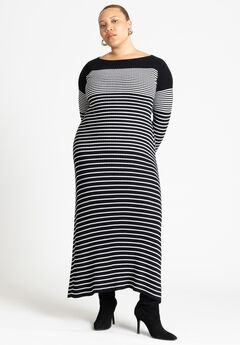 Striped Sweater Dress
