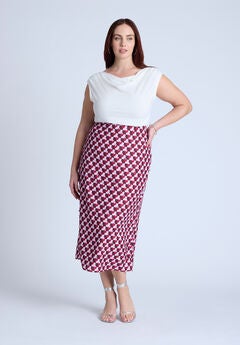 Geometric Sequin Skirt