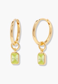 Mackenzie Gold Birthstone Hoops