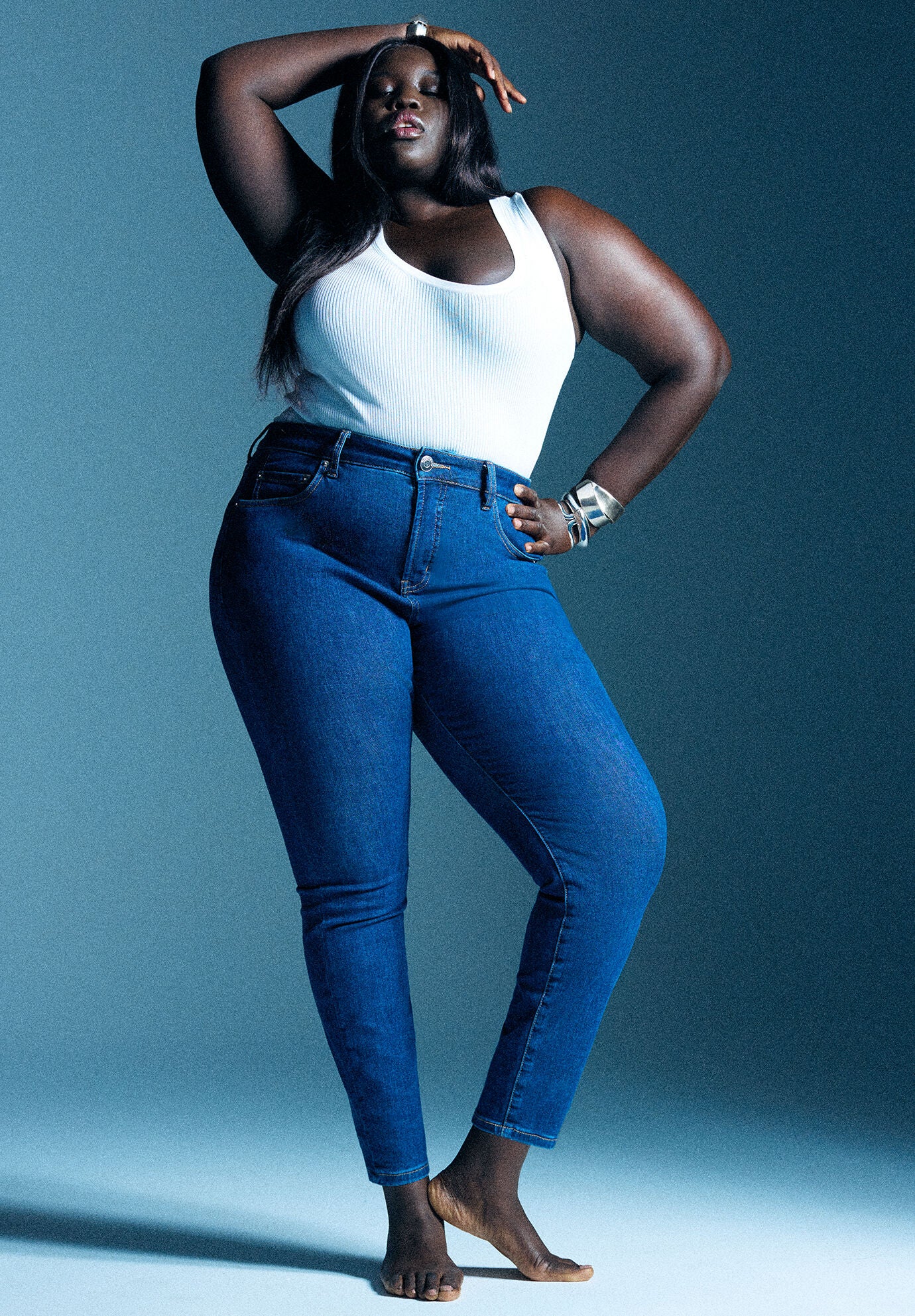 The Morgan Super Stretch Skinny Leg Jean, INDIGO RINSE, alternate image number 5