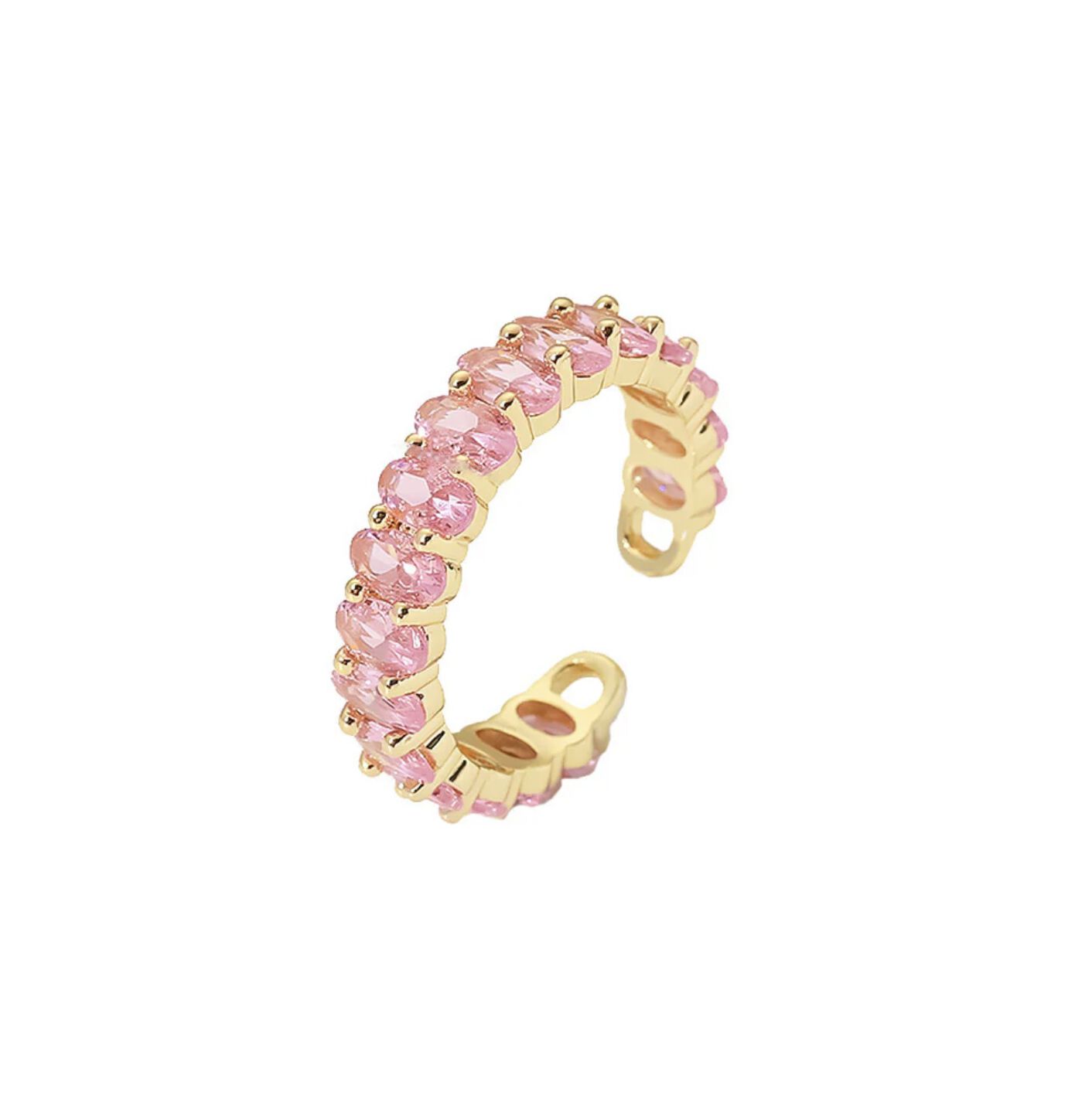 Zena Ring - Clear Crystal, GOLD, hi-res image number 0