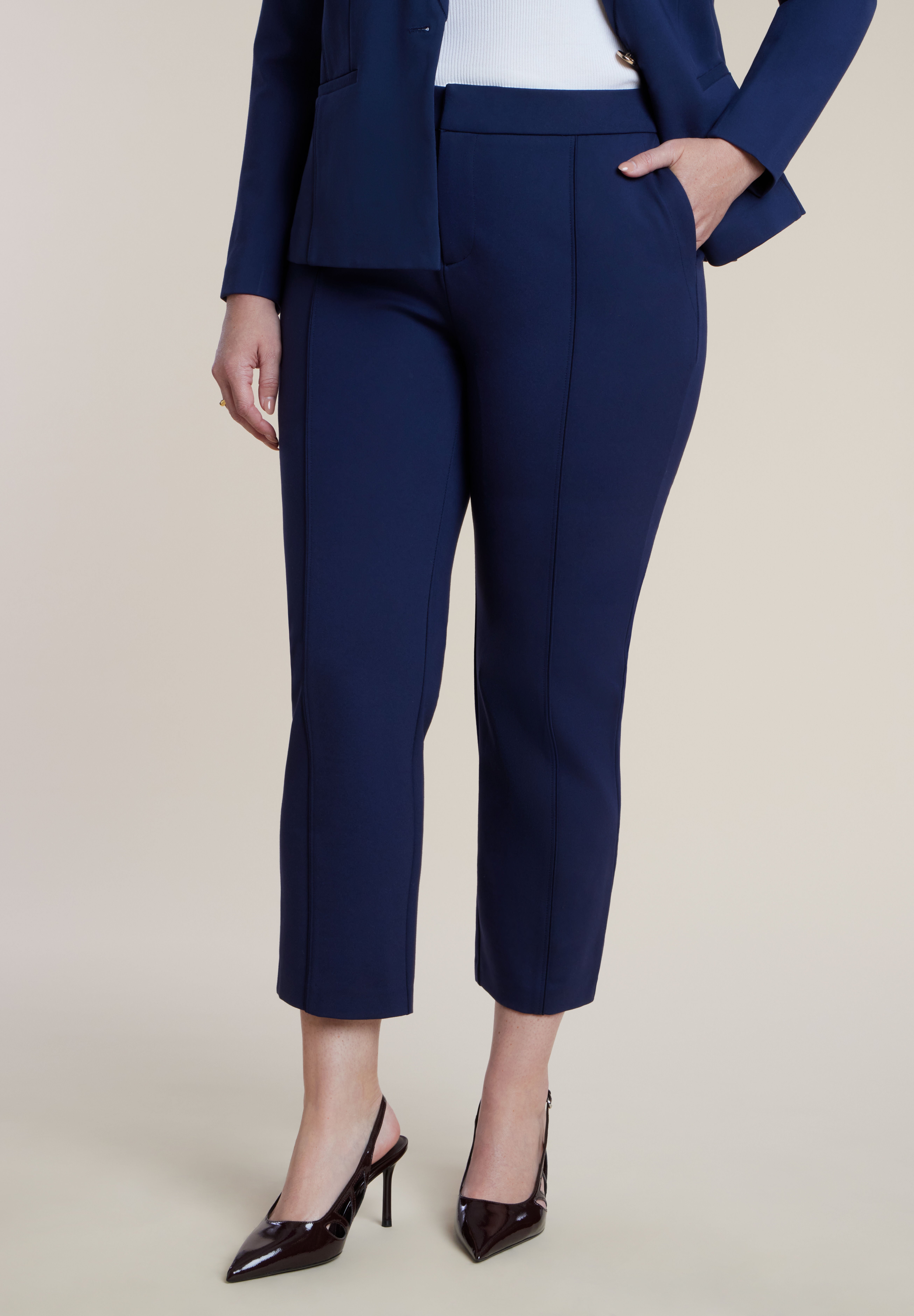 The Ultimate Stretch Slim Leg Pant, MARITIME BLUE, on-hover image number 1