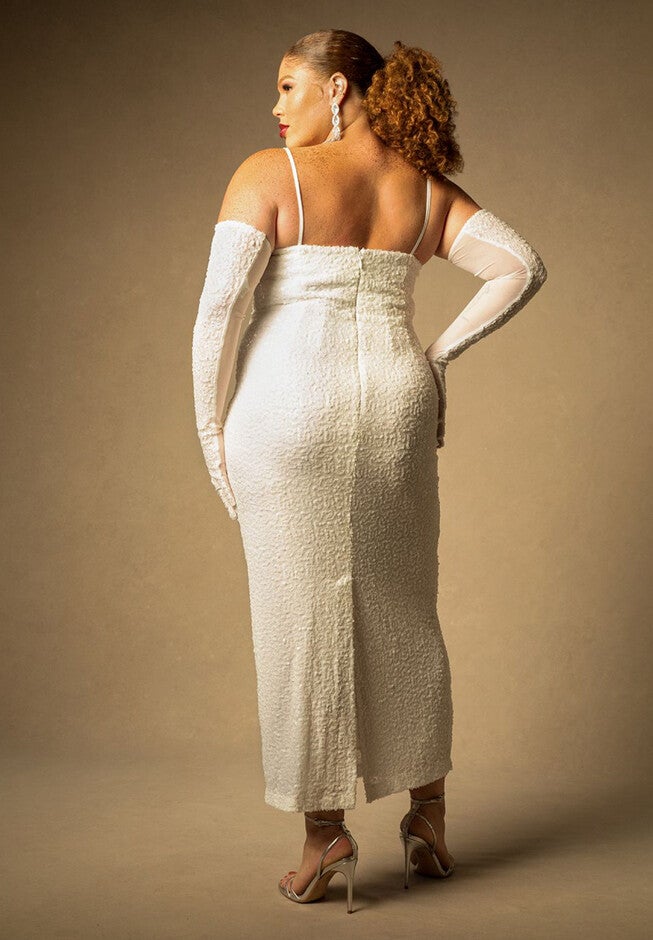 Bridal by ELOQUII Sequin Column Dress, , alternate image number null