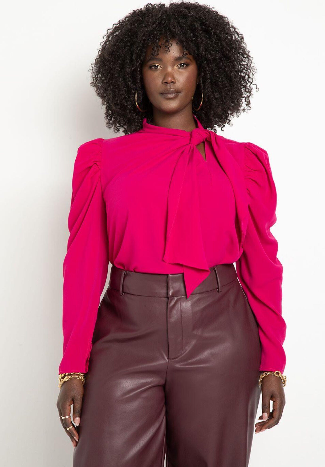 Drape Front Blouse﻿